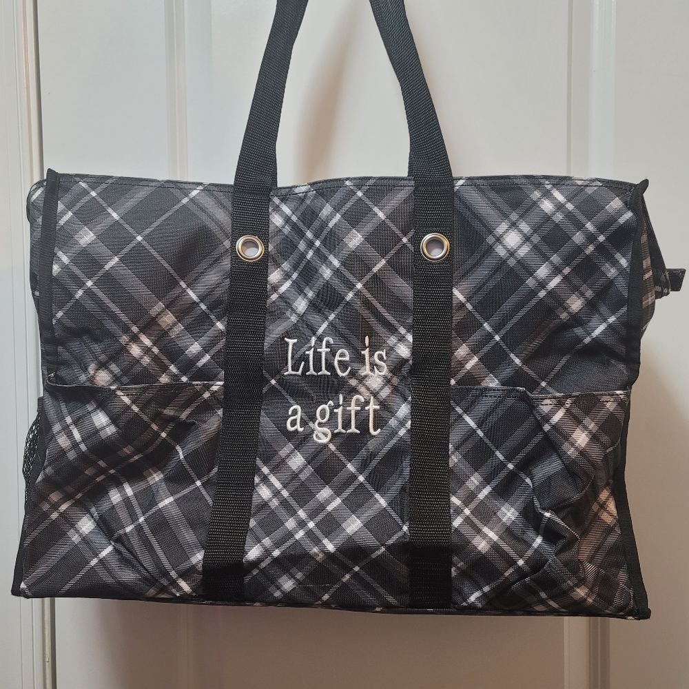 Thirty One Zip Top Organizing Utility Tote